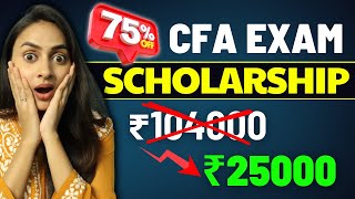 CFA Scholarship 2024🔥  Save CFA Fees upto 75 💰 azfarkhan [upl. by Analra]