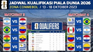 Jadwal Kualifikasi Piala Dunia 2026 Zona Conmebol  Argentina vs Paraguay  Uruguay vs Brazil [upl. by Cawley]