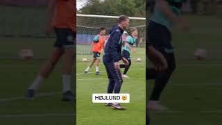 This backheel goal from Rasmus Hojlund 🔥 via HerrelandsholdetTT shorts [upl. by Eiluj]