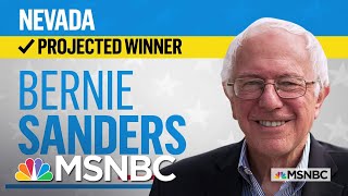 Sen Bernie Sanders Is The Projected Winner Of The Nevada Democratic Caucus  MSNBC [upl. by Vaules]