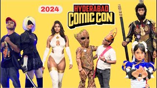 Hyderabad Comic Con 2024 At Hitex Exhibition Centre  Cosplay amp Gaming  Hyderabad Vlog [upl. by Dihsar578]