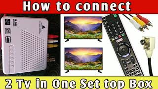 How to Connect 2 TVs to 1 Set Top Box  Cable TV Set Top Box TRAM TECH [upl. by Malloy360]