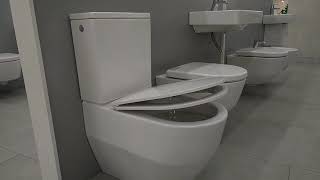 Switzerland Laufen Pro H8679530008701 Compact 825952 toilette 825952 cistern 898966 seat Унитаз [upl. by Alleinad]