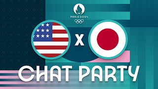 USA v Japan  Womens Olympic Basketball Tournament Paris 2024  Chat Party ⚡🏀 [upl. by Suirtimid]