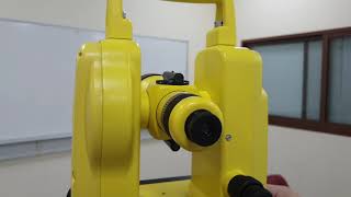 digital theodolite part3taking measurements [upl. by Sirromal]