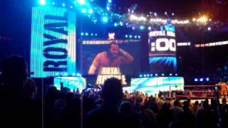 Triple H entrance part 1 at Royal Rumble 2010 [upl. by Ahtilat]