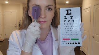 ASMR 30 Minute Classic Eye amp Ear Exam  Snellen Chart Ophthalmoscope Hearing Tests [upl. by Betti542]