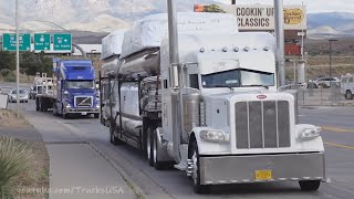 Trucks USA truck spotting in Arizona tons of traffic watch lots of big cars amp smaller vehicles [upl. by Julio]