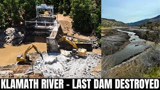 California Dam Removal Hits The Final Milestone  Last Klamath River Dam Destroyed [upl. by Leiser916]