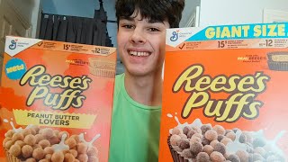 Reeses puffs vs peanut butter lovers Reeses puffs [upl. by Lesig632]