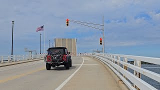 Mantoloking Bridge Opening amp Closing Mantoloking NJ 922024 [upl. by Slaughter]