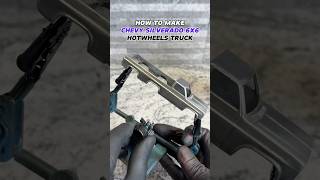 HOW TO MAKE CHEVY SILVERADO 6X6 TRUCK hotwheels chevy silverado diy truck 6x6 [upl. by Ssur]