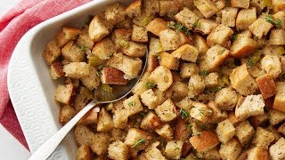 Bread Stuffing  Betty Crocker Recipe [upl. by Adnomal]