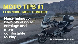 Noisy helmet or bike Wind noise loop or foam earplugs More comfortable touring [upl. by Sato]