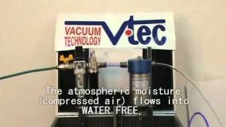 Demo Compressed air Filter Water separator water drierdryer Water FreeWF [upl. by Tempa]