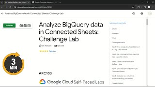 Analyze BigQuery data in Connected Sheets Challenge Lab  qwiklabs  ARC103 [upl. by Barcroft715]