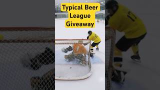 Typical Beer League Giveaway hockey goprohockey nhl shorts pov goalie gopro sports [upl. by Aras]