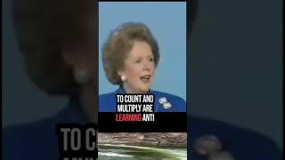 The Iron Lady destroys leftist education margaretthatcher election2024 maga education [upl. by Reel]