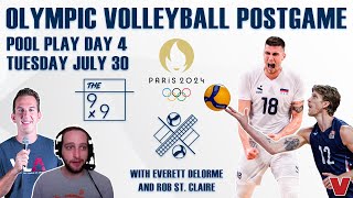 Day 4  OLYMPIC VOLLEYBALL POSTGAME [upl. by Accebber]