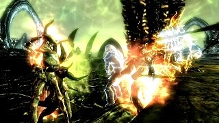 Skyrim Battles  Miraak amp The Dovahkiin vs Hermaeus Mora Legendary Settings [upl. by Assirrak875]