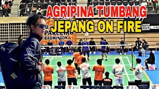 RAJA TARKAM AGRIPINA DI GEMPUR PEMAIN JEPANG DI TURNAMENT BEREGU [upl. by Anilok858]