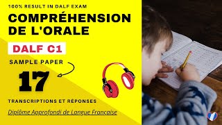 DALF C1  Compréhension de lorale No17  DALF C1 Listening Practice Test Online  French N You [upl. by Nerrak]