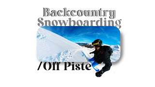 backcountry snowboarding in austrian mountains off piste kaprun [upl. by Merp]