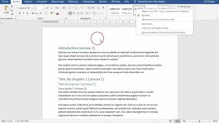 WORD 2 Document long rapport styles numérotation num page sommaire [upl. by Kelcy]