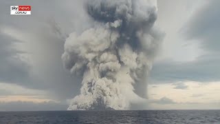 Tonga volcanic eruption in 2022 affecting Australias weather [upl. by Bibah467]