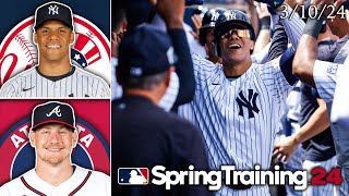 New York Yankees vs Atlanta Braves  Spring Training Highlights  31024 [upl. by Alexandria]