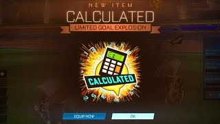 How To Get FREE CALCULATED GOAL EXPLOSION on Rocket League [upl. by Kreindler]