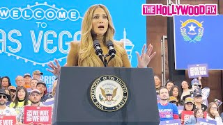 Jennifer Lopez Gives An Emotional Speech Endorsing Kamala Harris At Her Campaign Rally In Las Vegas [upl. by Nitsruk480]