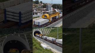 Rail construction of Indonesian high speed railway faattrain [upl. by Veradi]