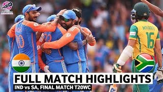 India vs South Africa T20 World Cup 2024 Final Match Highlights 2024 [upl. by Suiravad]