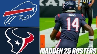 Stefon Diggs l Texans vs Bills PS5 Simulation Madden 25 Rosters [upl. by Koralle]