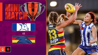 North Melbourne v Adelaide Crows Mini Match  Qualifying Final 2024  AFLW [upl. by Pollerd11]