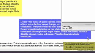 Dreamweaver CS55 HTML5 CSS3 tutorial paragraph nthchild lessonspart 4 [upl. by Pyle]