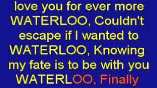 Abba Waterloo Karaoke Lyrics [upl. by Scevor124]