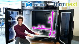 MINGDAs giant 1000x1000x1000 mm 3D Printer at Formnext 2023 AD [upl. by Sihunn408]