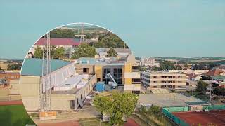 Hollabrunn Bau Schulcampus Timelapse [upl. by Elvah]