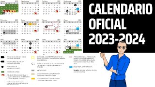 OFICIAL 📆 Calendario escolar 20232024 [upl. by Curnin]