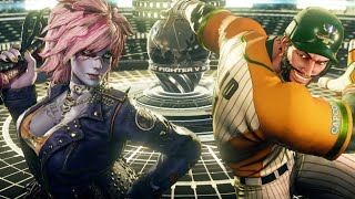 Street Fighter V Poison vs Rashid Halloween x CPT Costume Fight [upl. by Stirling465]