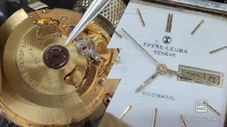 Assembly and Disassembly of an ETA Caliber 2836 Service of Favre leuba [upl. by Adoree]