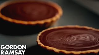 Individual Chocolate Tarts  Gordon Ramsay [upl. by Enyale589]