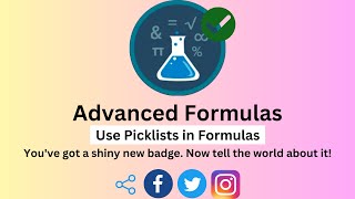 Use Picklists in Formulas  Salesforce Trailhead [upl. by Kaspar]