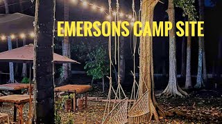 Emersons Camping Site  Barrio Barista Cafe  Mobi Garden cot tent [upl. by Jarnagin]