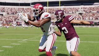 Arkansas vs Mississippi State  NCAA Football 1026 Full Highlights College Football 25 Sim [upl. by Rennat]