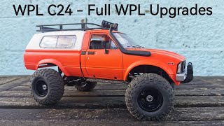 WPL C24 Full WPL Upgrades with ResV3 and 3S power Toyota Hilux c24 hilux Details in Description [upl. by Shornick]