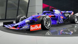 Toro Rosso F1 Car Showroom Evolution  StartEnd Season In 2019 [upl. by Idihc301]