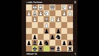 Ludek Pachman vs Mikhail Tal  Amsterdam Interzonal 1964  Round 6 [upl. by Joh]